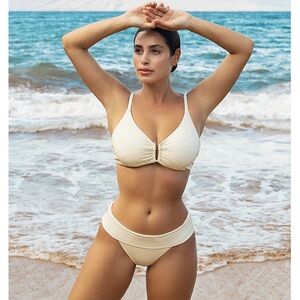 Jules Shimmer Bralette Bikini Top by Maxswim